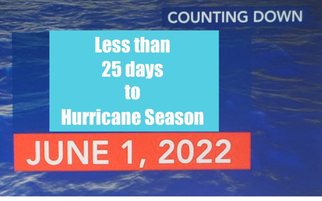 The 2022 Hurricane Season starts in less than a month