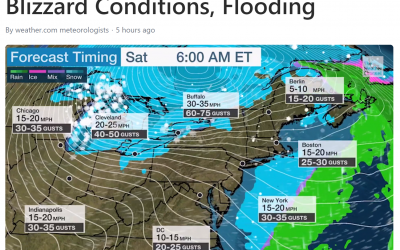 Twas the Week of Christmas and a Powerful Weather Storm Moves Across the Country