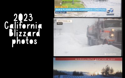 Blizzard like conditions in California as unprecedented snow and rain blast the state.