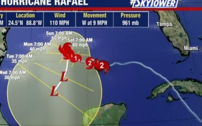 Hurricane Rafael will not make landfal but may pose some danger.